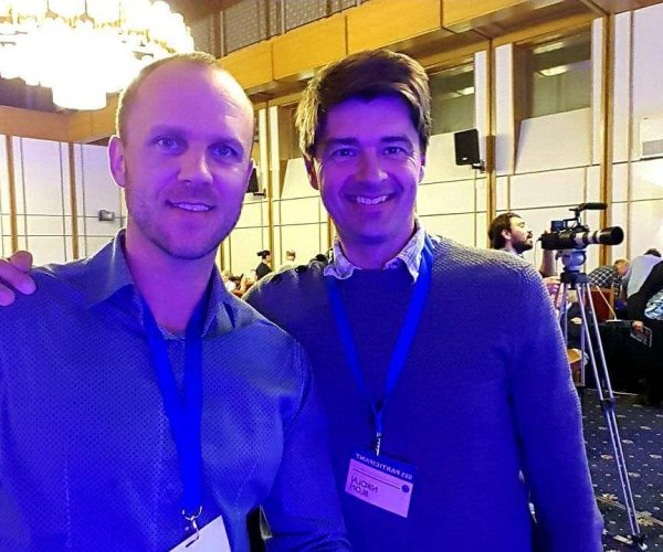 With Dr.Nikolaj Sorgenfrei from Denmark. Scientists in water field.